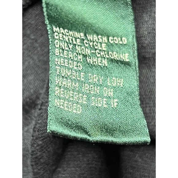 Lauren Ralph Lauren Active Black Velour Jacket Y2k Full Zip Crest Logo Women M - Picture 10 of 10